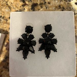 J Crew Black Stone Earring - Perfect Condition